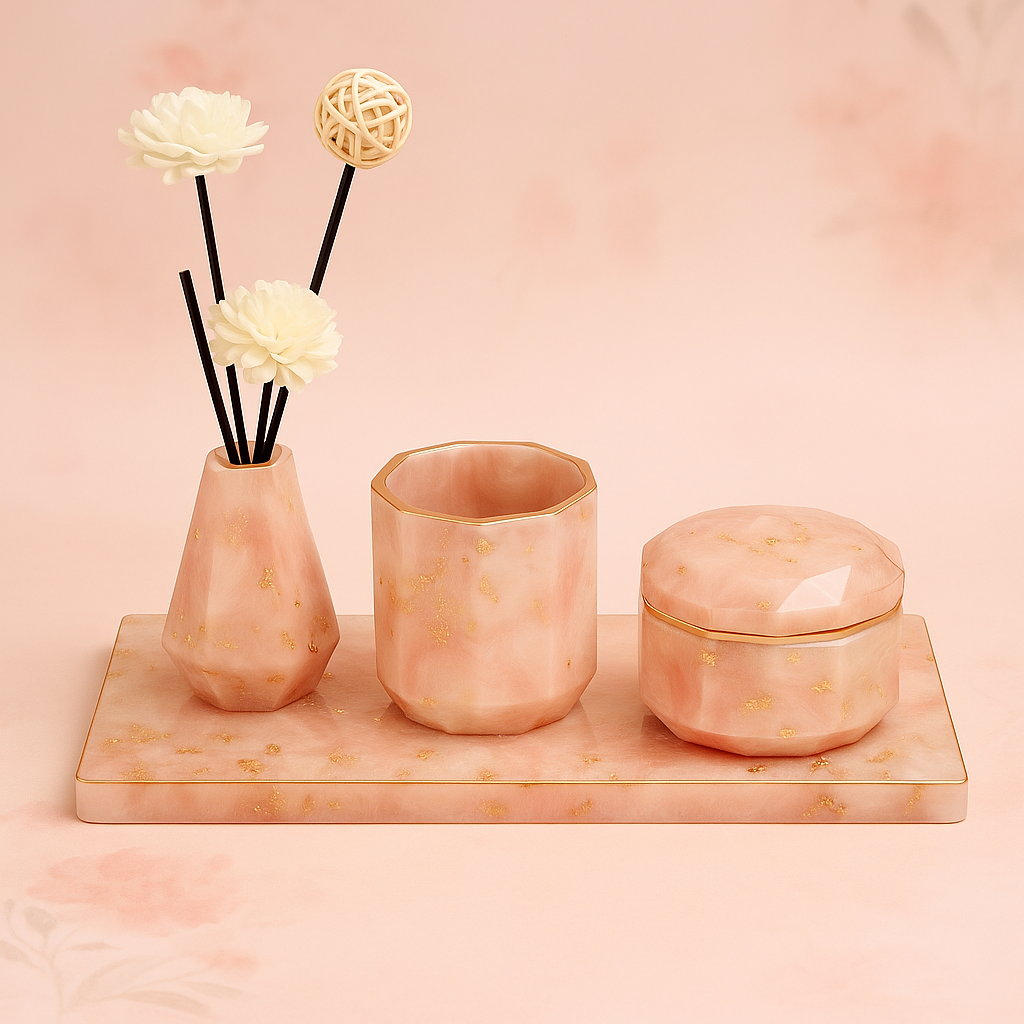 Custom Resin Bathroom Set (5 Pieces)