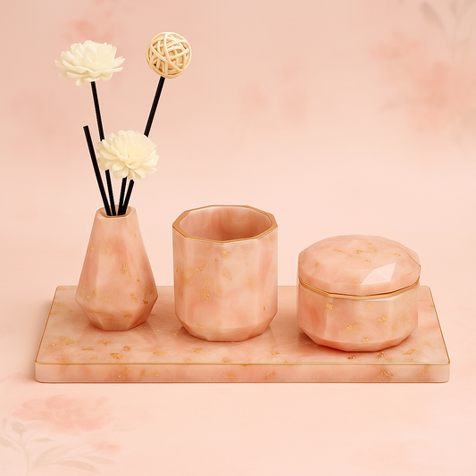 Custom Resin Bathroom Set (5 Pieces)