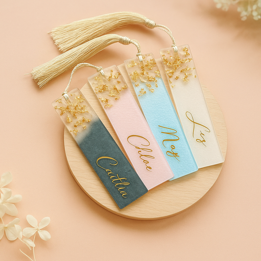 Resin Bookmark with Real Flowers