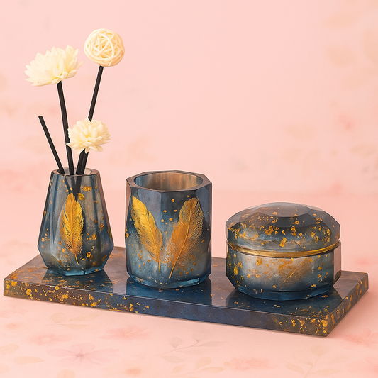 Custom Resin Bathroom Set (5 Pieces)
